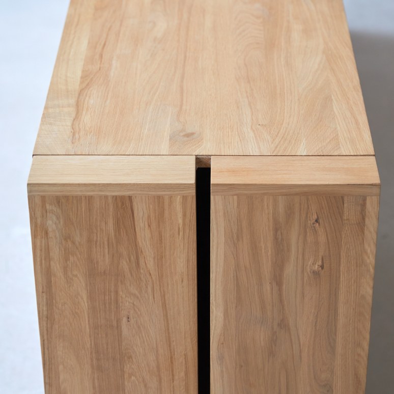 Eden - Buffet in legno di quercia massello 210 cm