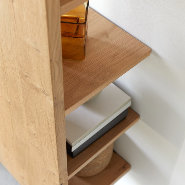 Easy - Estantería de pared de roble macizo 