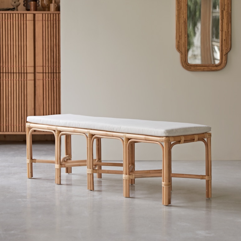 Soa - Bank aus Rattan