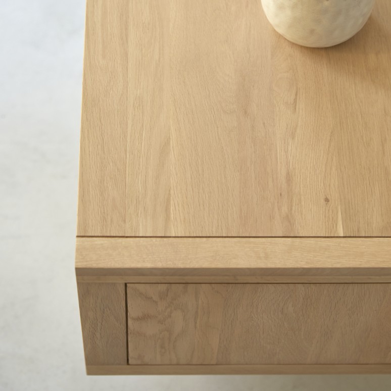 Jonàk - Mueble para TV de roble macizo de 140 cm