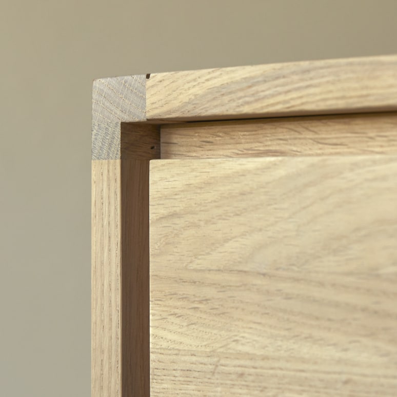 Jonàk - Mobile per il bagno in legno di quercia massello 145 cm