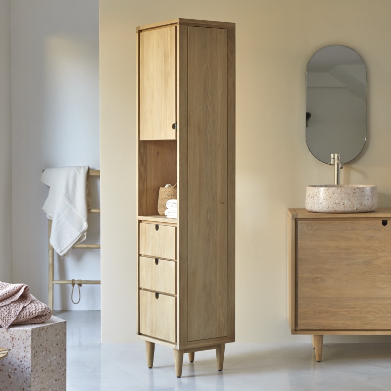 Jonàk - Massief eikenhouten kolomkast