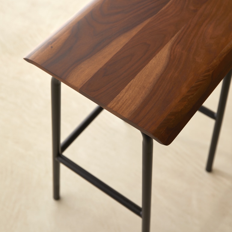 Talia - Solid sheesham and metal high stool