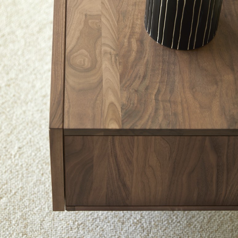 Metric - Solid walnut TV unit 175 cm