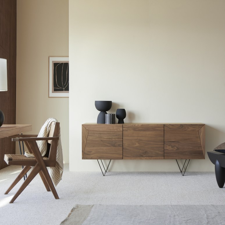 Metric - Solid walnut sideboard 175 cm