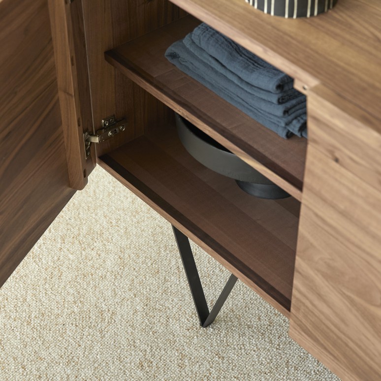 Metric - Massief notenhouten buffet 175 cm