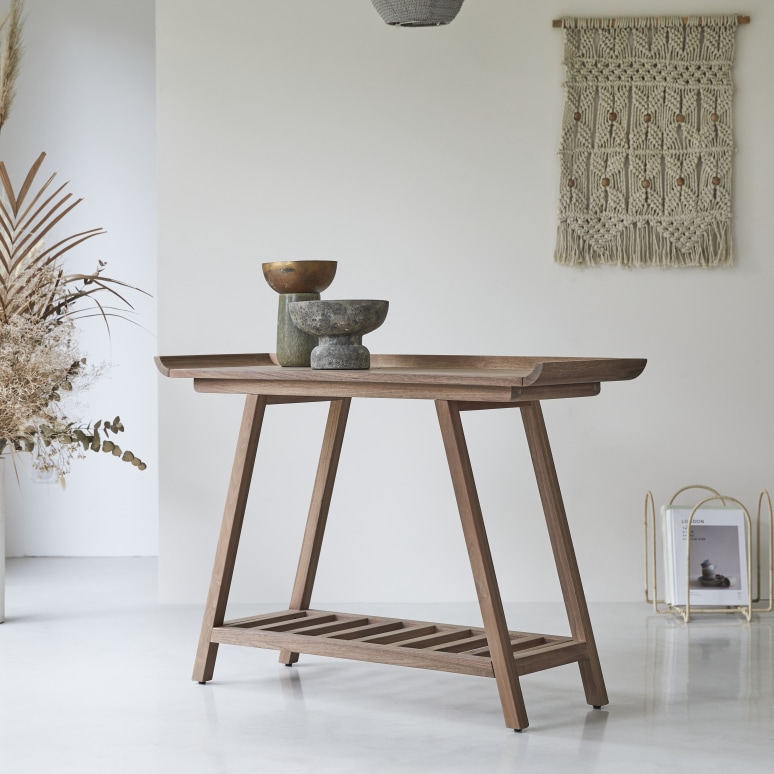 Pampa - Solid Walnut tall Console Table