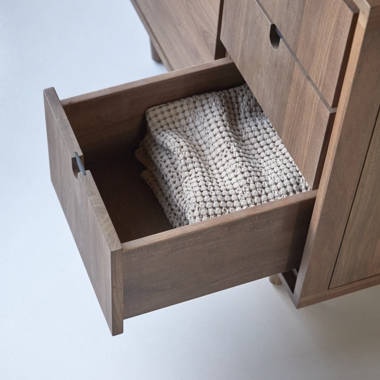 Jonàk - Mobile per il bagno in legno di noce massello 95 cm