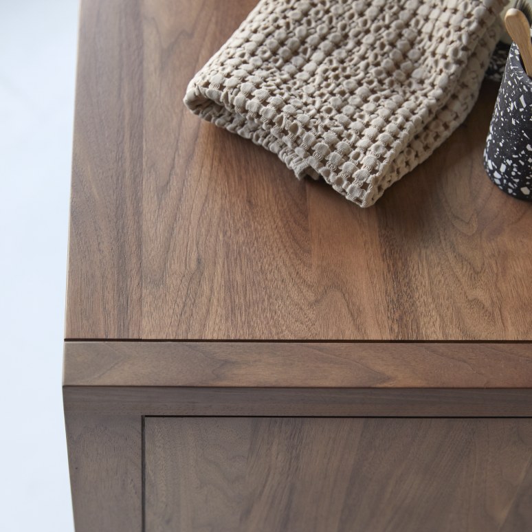 Jonàk - Solid walnut vanity unit 95 cm