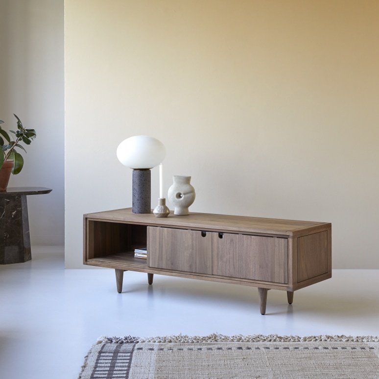 Jonàk - Massief notenhouten tv-meubel 140 cm