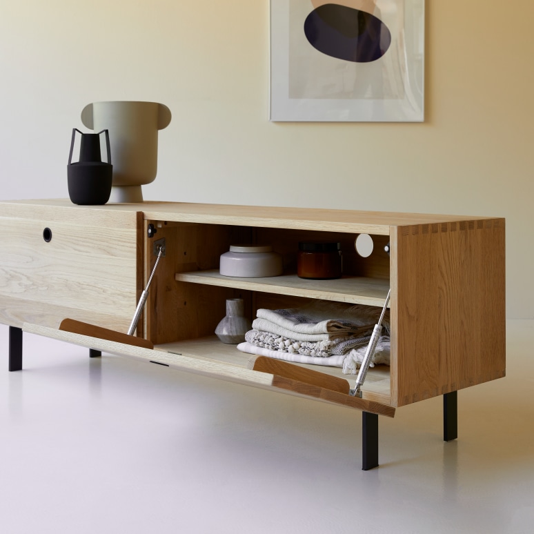 Jeanne - Solid Oak TV Stand