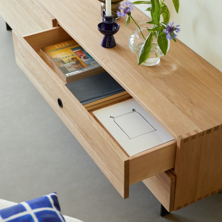 Jeanne - Solid Oak TV Stand