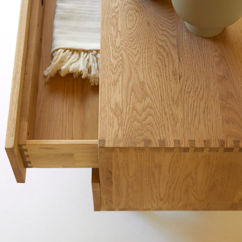 Jeanne - Solid Oak TV Stand