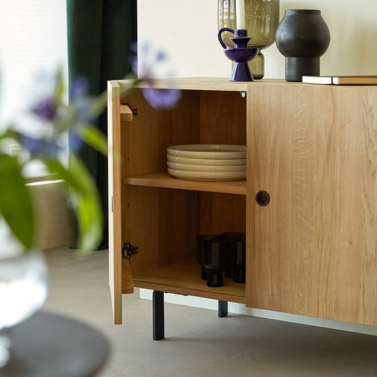 Jeanne - Buffet aus massivem Eichenholz 150 cm
