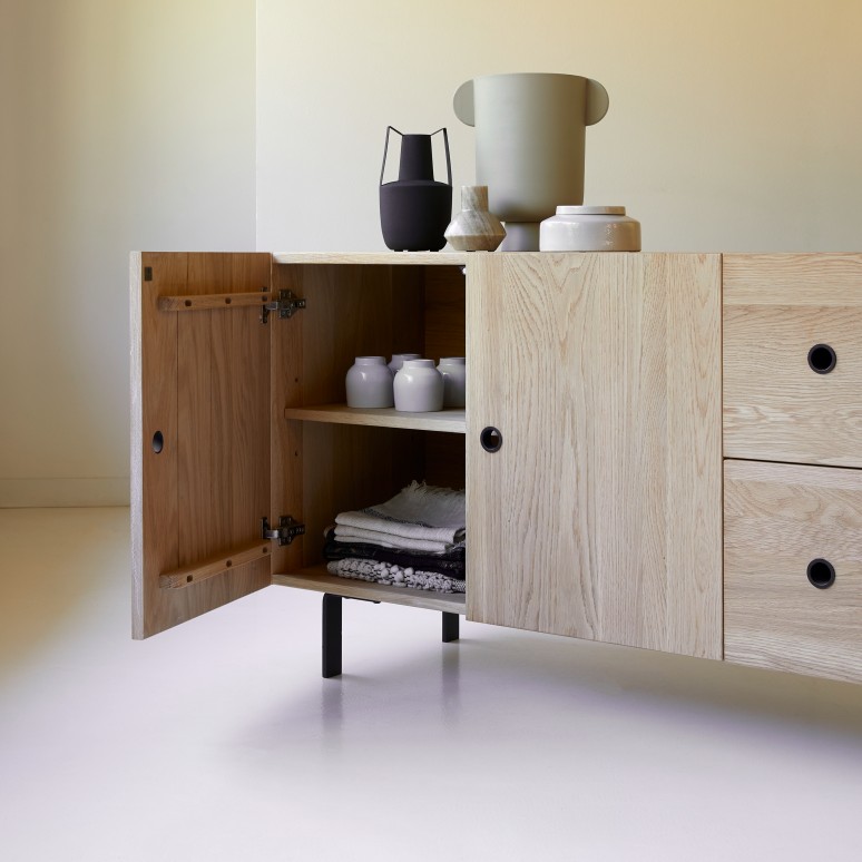 Jeanne - Massief eikenhouten buffet 150 cm