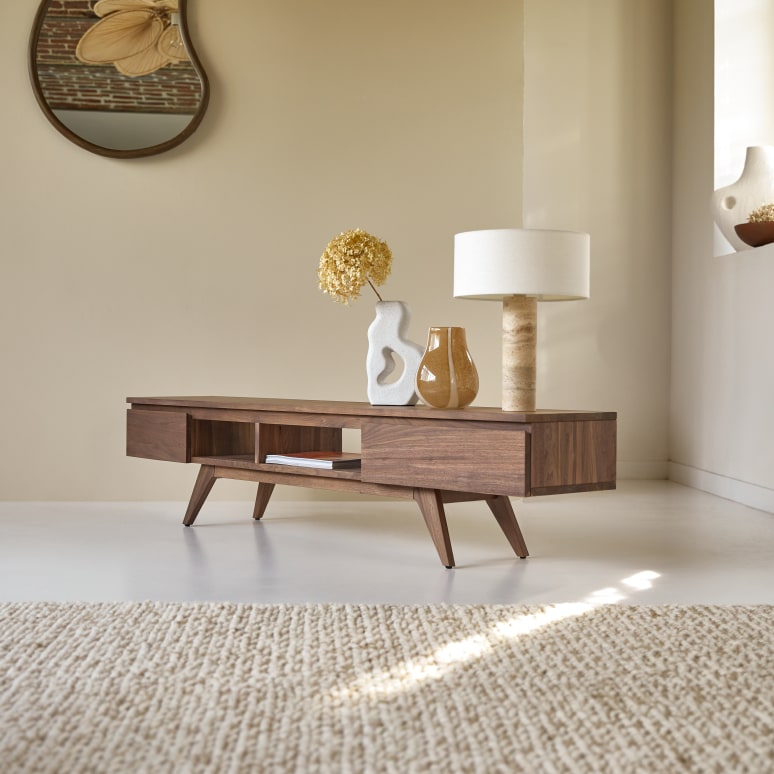Esmée - Solid walnut TV unit - 180 cm