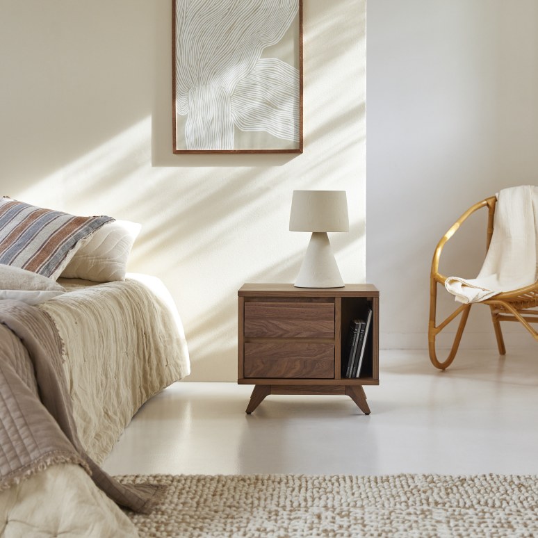 Esmée - Solid walnut bedside table