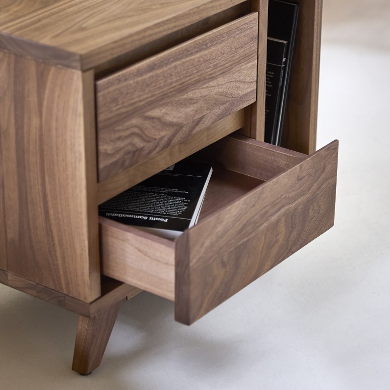 Esmée - Solid walnut bedside table