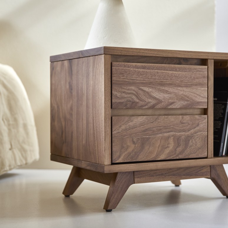 Esmée - Solid walnut bedside table