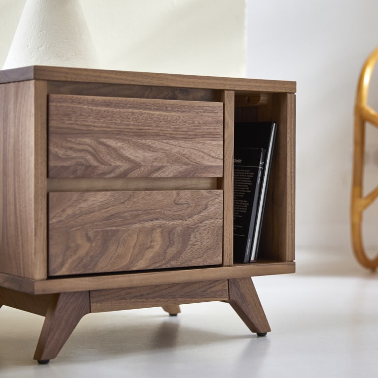 Esmée - Solid walnut bedside table