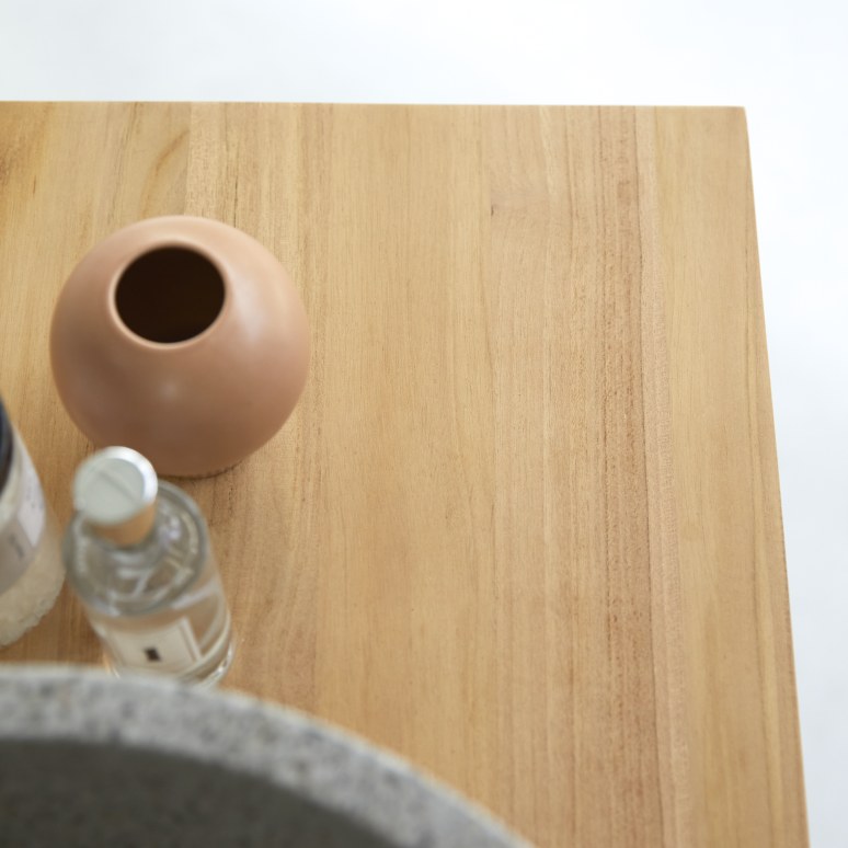 Jill - Mobile per il bagno in teak massello 80 cm