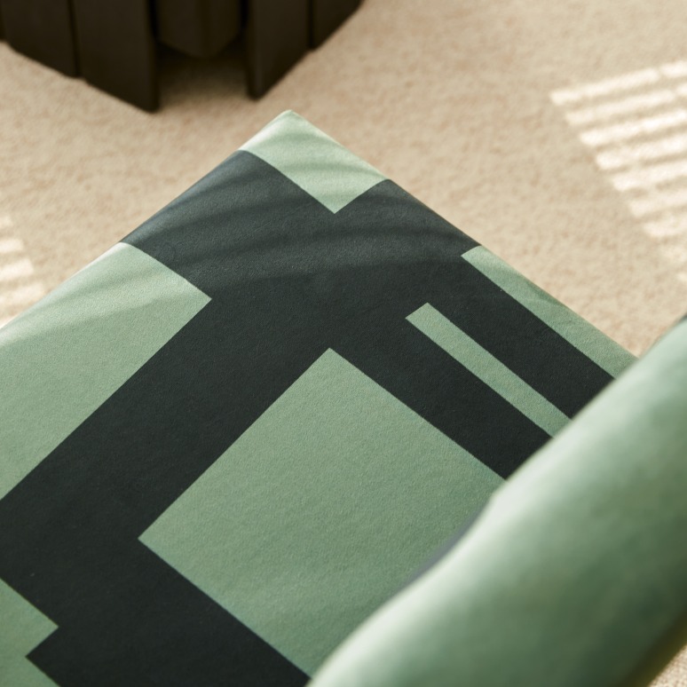 Barbican - Groene Franse fauteuil