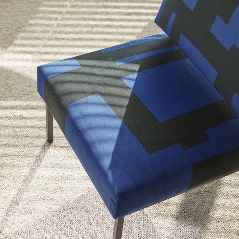 Barbican - Poltrona francese blu