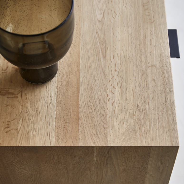 Senson - Massief eikenhouten tv-meubel 120 cm