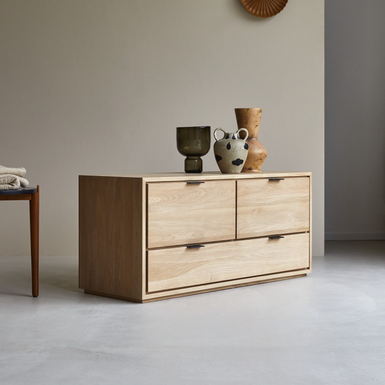 Senson - Mobile TV in legno di quercia massello 120 cm