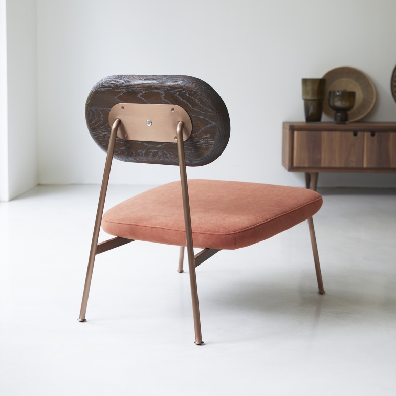 Yutapi - Sienna Solid Oak Low Armchair