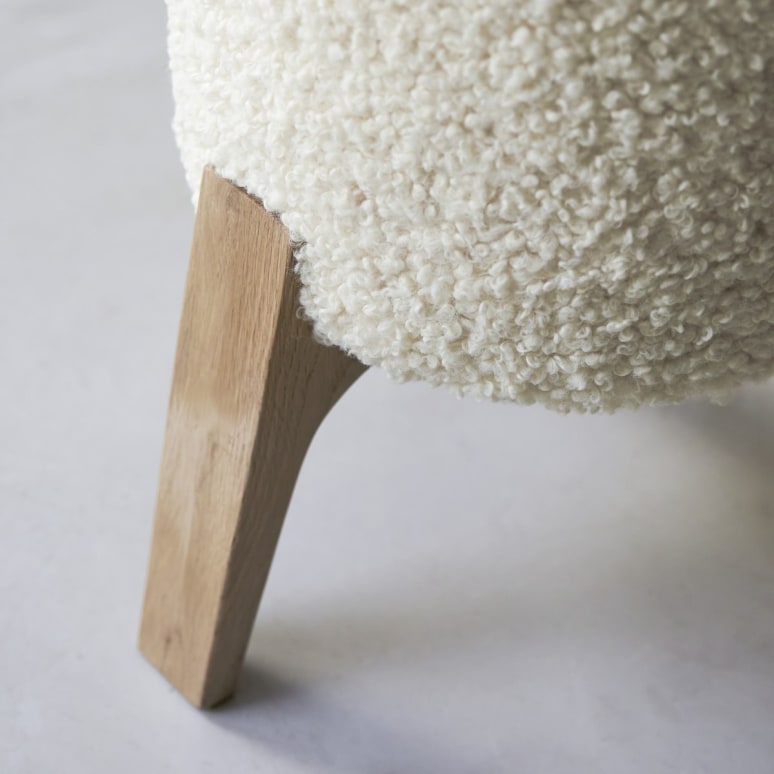 Drum - Sitzhocker M Himalaya aus massiver Eiche