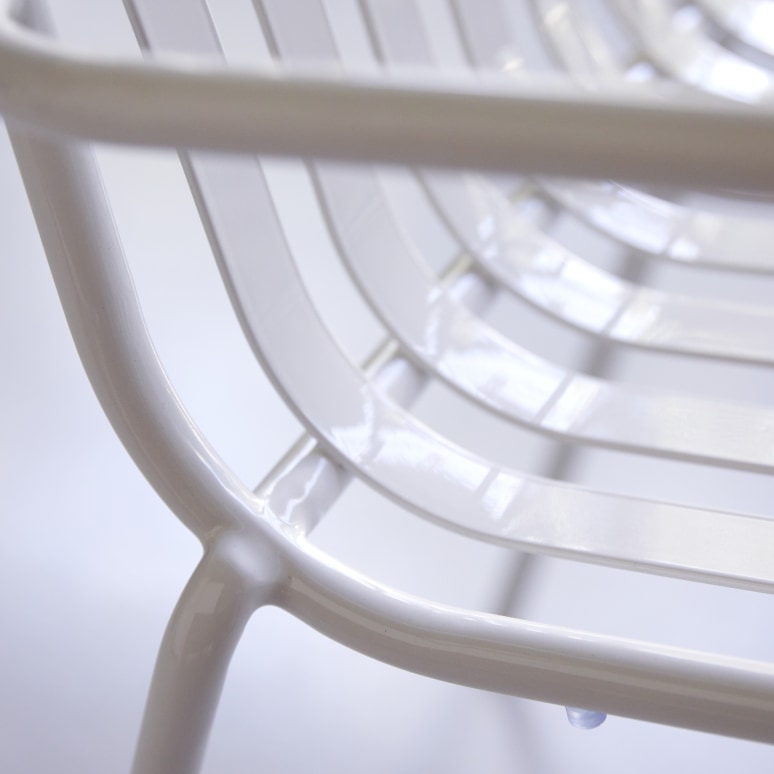 Gaby - Poltrona in metallo white