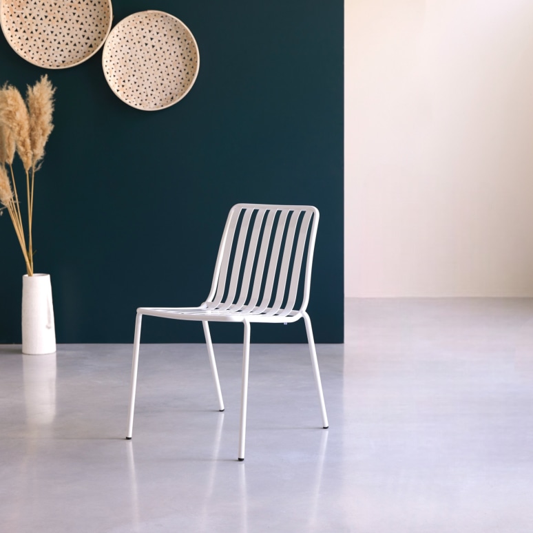 Gaby - White metal chair