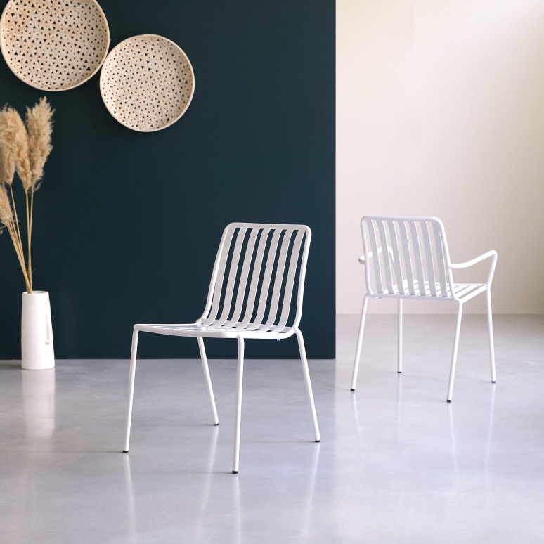 Gaby - White metal chair