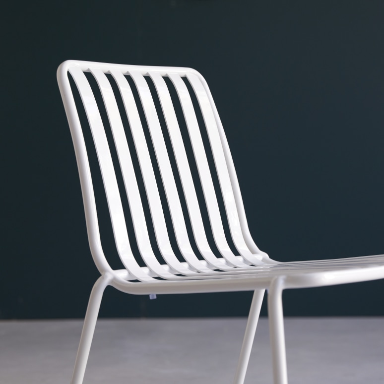 Gaby - White metal chair