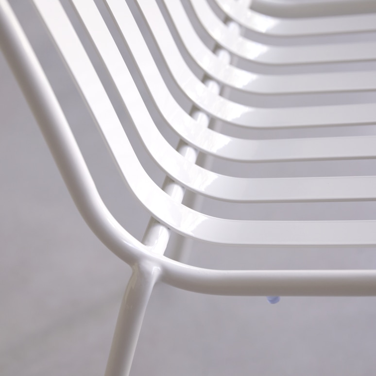 Gaby - Sedia in metallo white