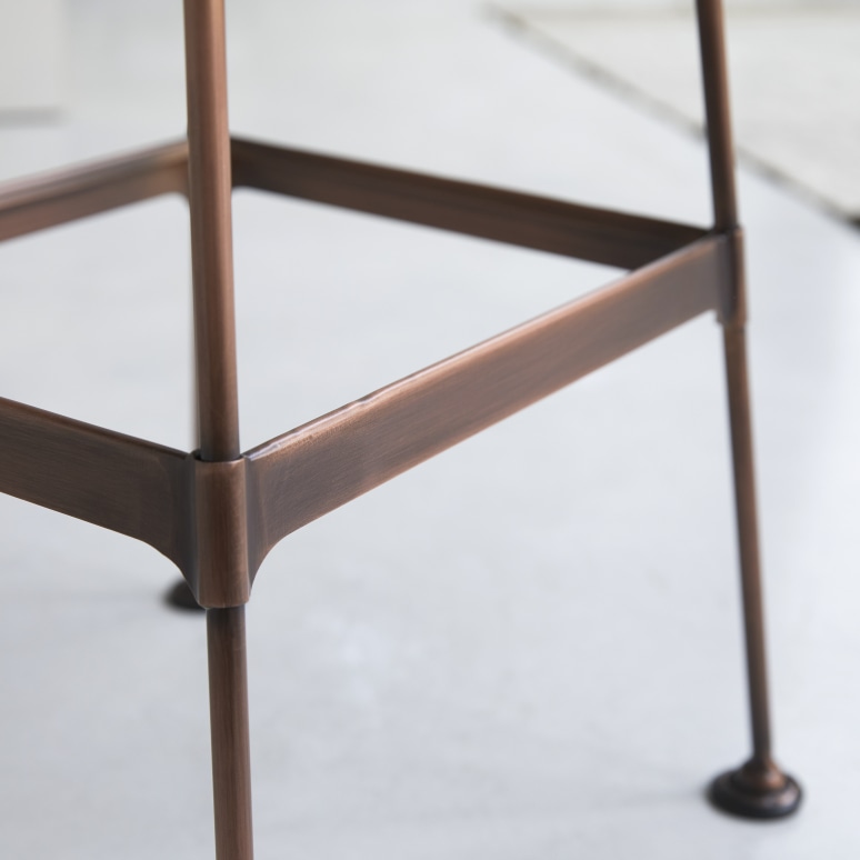 Diego - High stool in ash and metal