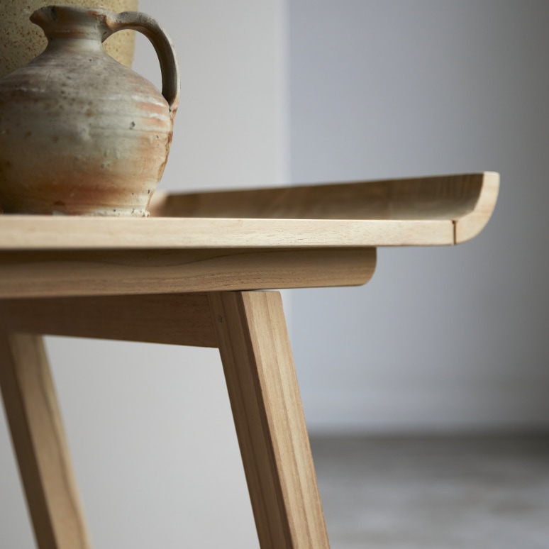 Pampa - Lage bijzettafel van massief teakhout