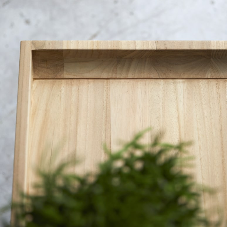 Pampa - Low console table in solid teak