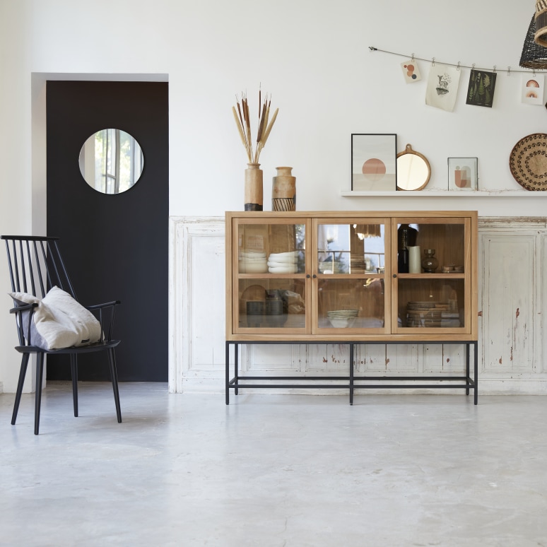 Babeth - Low solid teak dresser