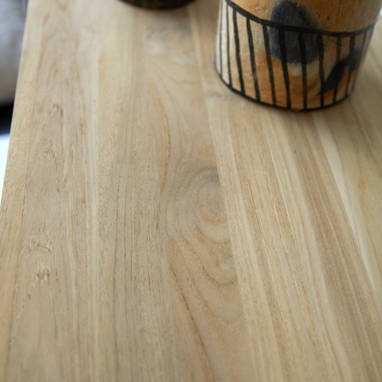 Babeth - Vitrina baja de teca maciza