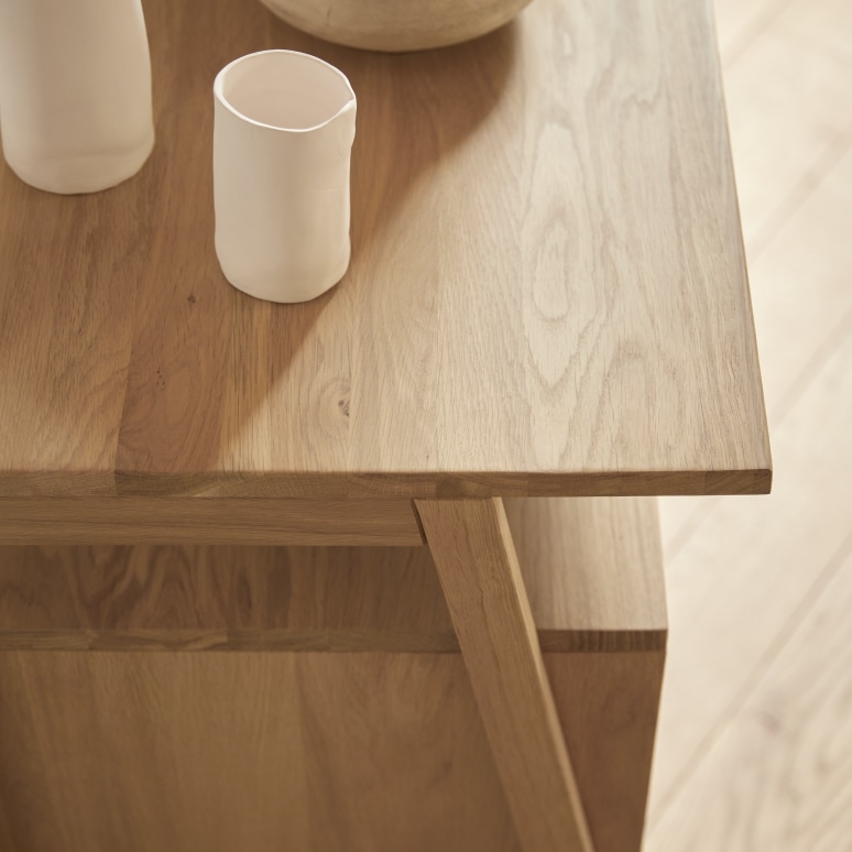 Pola - Buffet en chêne massif 140 cm