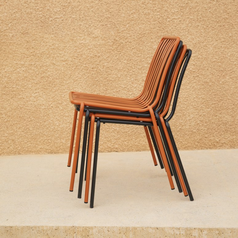 Gaby - Sillón de jardín de metal negro