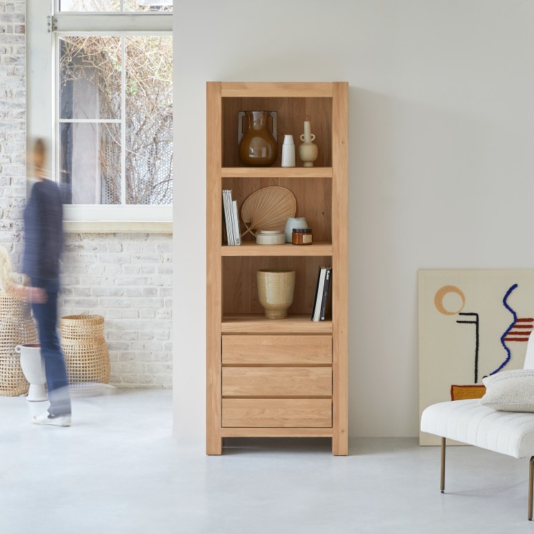 Eden - Solid oak bookcase