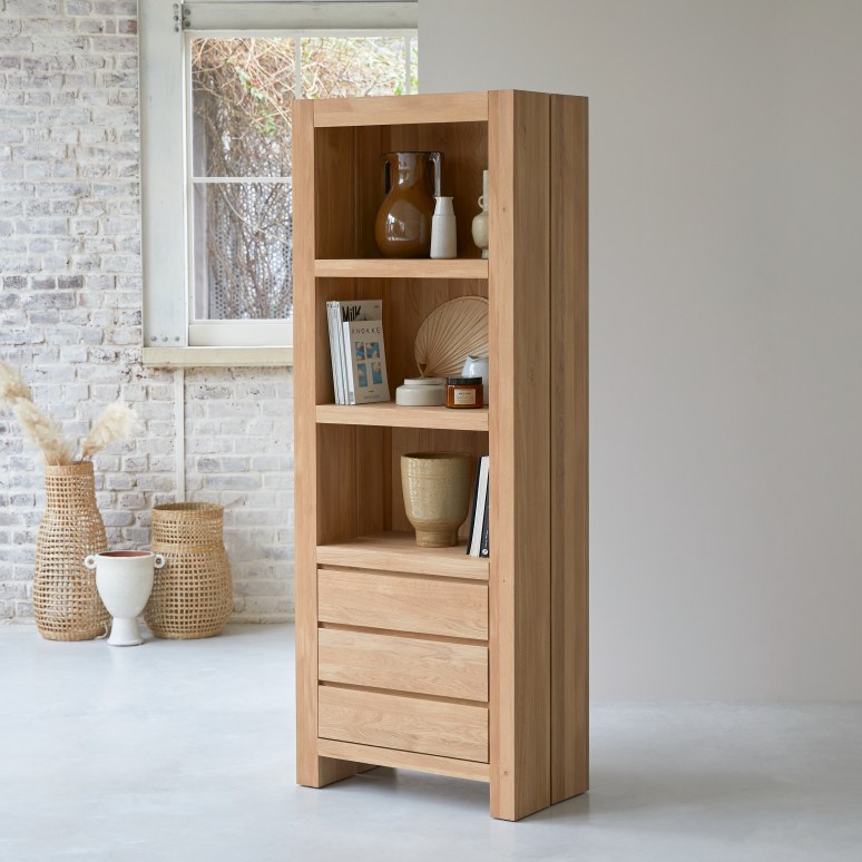 Eden - Solid Oak Bookcase