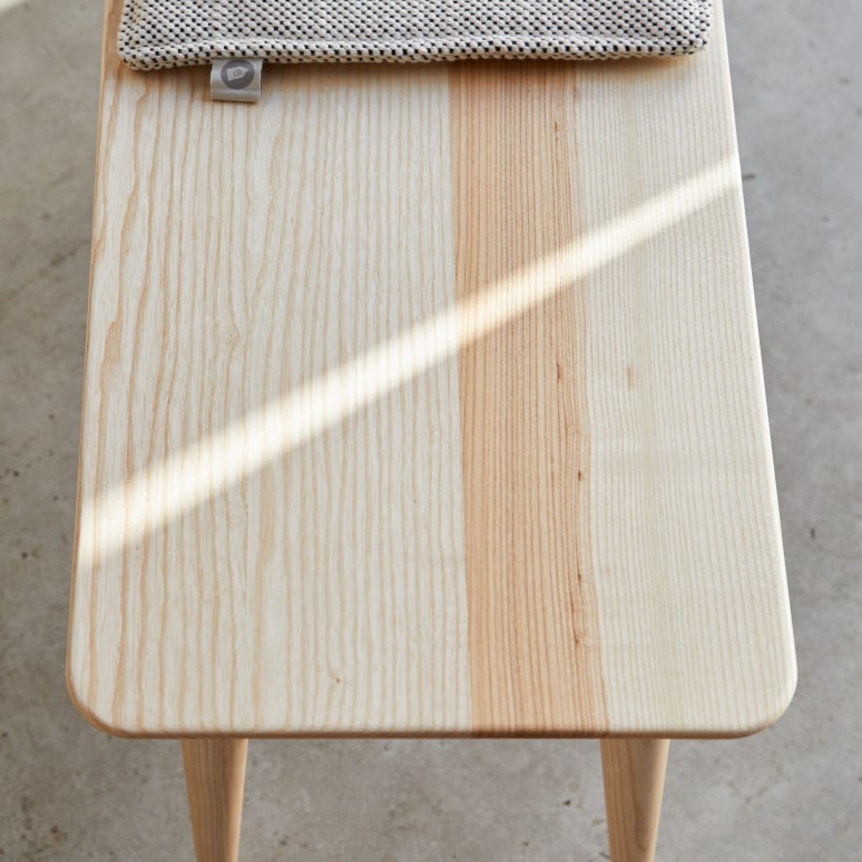 Josef - Banc en frêne olivier massif français