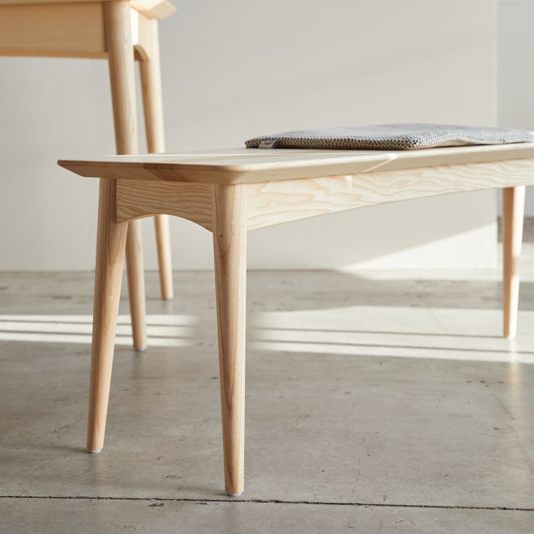 Josef - Banc en frêne olivier massif français