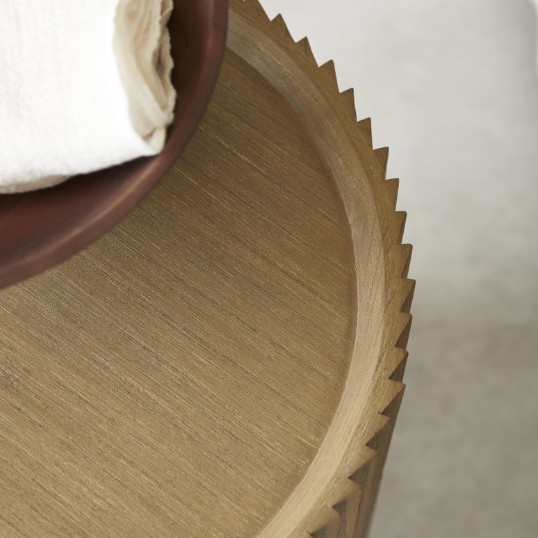 Lou - Bedside table in solid mindi 