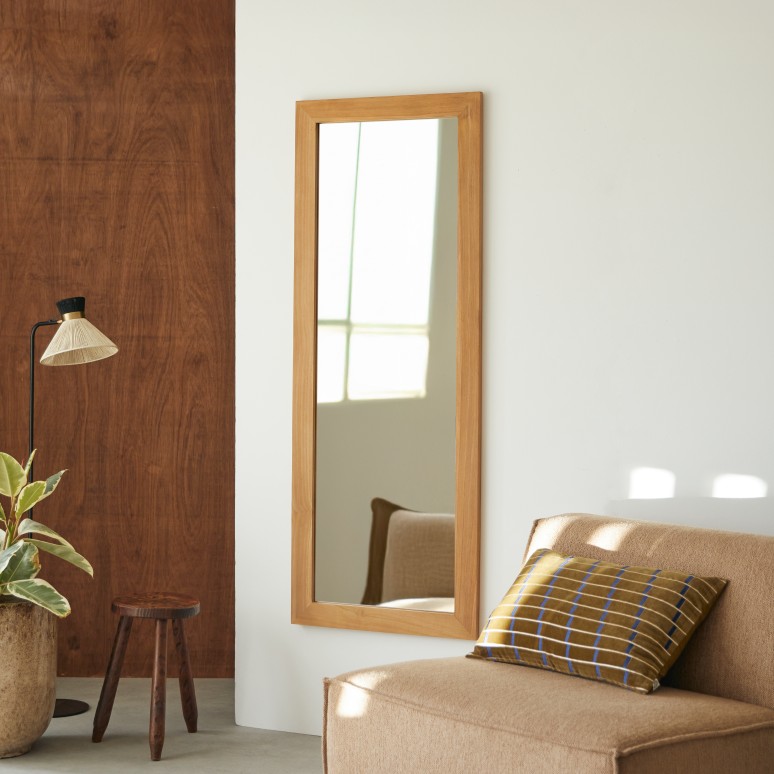 Tona - Solid teak full-length mirror 160x60 cm