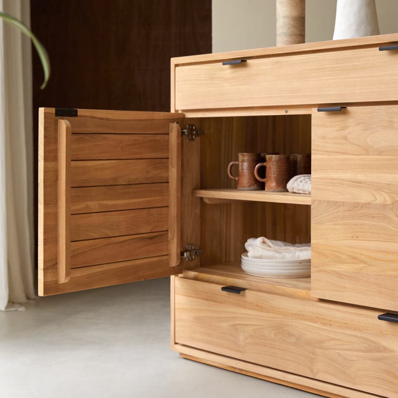 Senson - Solid teak sideboard 120 cm